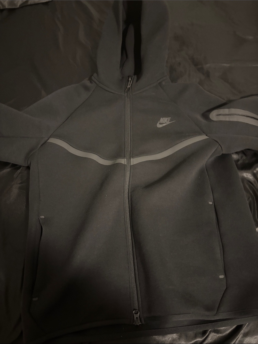 Nike Men’s Black Hooded Full-Zip Performance Jacket
